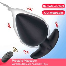 Anal toys Vibrator Wireless Remote Control Dildo Masturbators Clitoris Butt Plug Porn Products Prostate Massager Sex Toys 1125