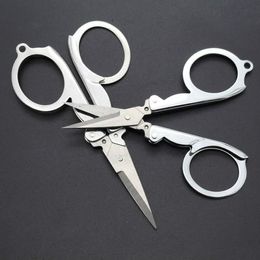 Portable Folding Scissors Foldable Scissor Collapsible Medium Trip Travel tools RH4715