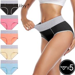 Seamless Panty 5Pcs/Set Mid Rise Panties Sexy Underwear for Women Summer Women's Lingerie Femme Intimates Underwear & Sleepwears 211222