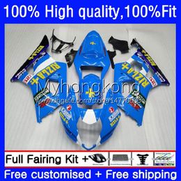 Injection Mould Fairings For SUZUKI GSXR1000 GSX-R1000 K3 2003-2004 Bodywork 25No.39 GSXR 1000 CC 1000CC 2003 2004 GSXR-1000 03 04 Motorcycle RIZLA blue OEM Bodys