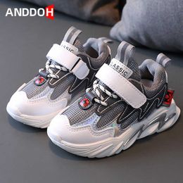 Size 21-30 Children Breathable Mesh Sport Sneakers Girls Boys Kids Anti-slip Toddler Shoes Baby Wear-resistant Running Shoes G1025