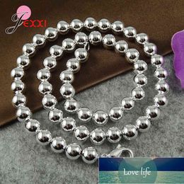Wholesale 925 Sterling New Design Silver Necklace & Pendant Fashion Jewelry Accessories 8M Beads Ball Sterling Silver Necklaces