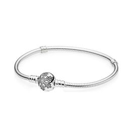 NEW 2021 100% 925 Sterling Silver Snowflake Bracelet Fit DIY Original Fshion Jewelry Gift111