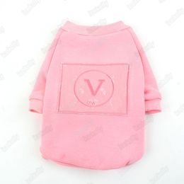 Designer Dog Apparel Pink Letter V￪tements de chien Pullairs Vest Sweater Luxurys Designers Pet Supply Shirts Broidered pour chiot Chirstmas