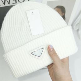 Casual Women's Hats Cashmere Wool Knitted Beanies Autumn Winter Brand New Fold Thick Knitted Girls Skullies Beanies Outdoor Fashion High Quality 15 Colours