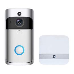 V5 Wireless Video Doorbell WIFI Remote Intercom Detection Electronic HD Visible Monitor Night Vision 10pcs/lot