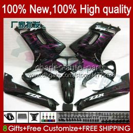 Body OEM For KAWASAKI NINJA ZZR-250 1990 1991 1992 1993 1994 1995 96 97 98 99 Bodywork 54HC.110 rose flames ZZR250 CC ZZR 250 90 91 92 93 94 95 1996 1997 1998 1999 Fairing