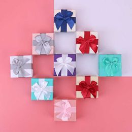 Bow Jewellery gift packaging paper box creative Ring Necklace Earrings small set box Jewellery box Jewellery gift boxes