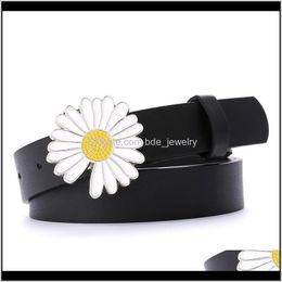 Belts & Aessories Aessories Net Red Flower Decoration Female Student Fashion Dress Jeans Womens Thin Belt Drop Delivery 2021 6U52D