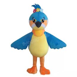 Hallowee Lovly Blue Bird Mascot Costume Top Quality Cartoon Anime theme character Carnival Adult Unisex Dress Christmas Birthday Party Outdoor Outfit
