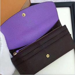 Wholesale Women Long Wallet Multicolor Wallet Designer colourfull Business Card Case Original Women's Classic Zipper Pocke