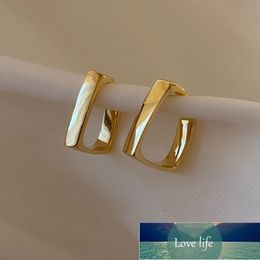 Women Exquisite Square Earrings Gold Colour Circle Hoop Geometric Earrings for Girls Luxury 2021 New Fashion Pendients Jewellery Factory price expert design Quality