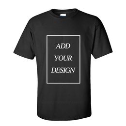 EU/US Size 100% Cotton Custom T Shirt From 1 Piece Design Text Print High Quality Men Women T-shirt 210629