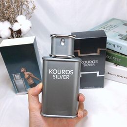 Perfume for men with long lasting time good quality high fragrance capactity silver Cologne Perfumes Eau De Toilette Spray 100ml Fast Delivery