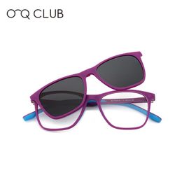 Fashion Sunglasses Frames O-Q CLUB Kids Polarised Myopia Optical Light Conversion Change Glasses Frame TR90 Silicone Eyeware Outdoors