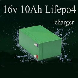 GTK 16V 10Ah Lifepo4 for replacement lead acid battery golf cart UPS Solar system back-up storage battery pack+Charger