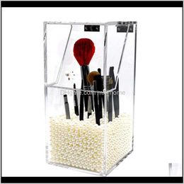 Housekeeping Organization Home Gardenpearl Clear Acrylic Cosmetic Organizer Makeup Brush Container Storage Box Holder Lipstick Pencil Boxes &