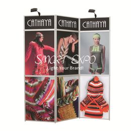 Portable Folding Panel Advertising Display Backwall with Customised Graphics Printing
