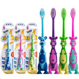 Customised OEM Children's Toothbrush Soft Hair Panda Car Cartoon Cute Child Baby Toothbrush