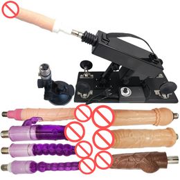 AKKAJJ Powerful Thruster Sex Machine Gun with Update Function Automatic Heating and Vibrating Attachments