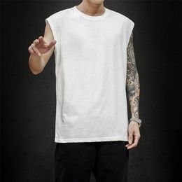 Arrival Men's Sleeveless T Shirt Summer Fashion Solid O Neck Mens Clothes rend Casual op ees Men M-5XL 210707