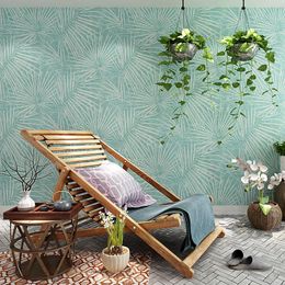 Wallpapers Nordic Fashion Palm Leaf Wallpaper Fresh Green For Living Room Bedroom Modern Print TV Background Wall Paper Roll