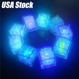 Colorful Glowing Ice Cube Light Decoration Led Fluorescent Block Flashing Sensor Induction Ice Lamp Wedding Valentine&#039;s Day