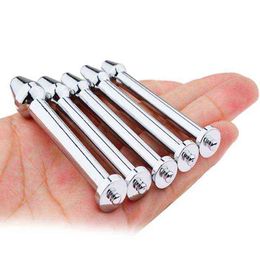 NXY Cockrings 5pcs Stainless Steel Sound Penis Plug Insert Urine Adult Sex Toys for Men Urethral Metal Stick Electric Shock Accessory 0215