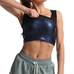 Neoprene Sweat Shaper Women Slimming Shapewear Vest Fat Burning Shirts Girdle Waist Trainer Body Shaper Weight Loss Tank Top 210331
