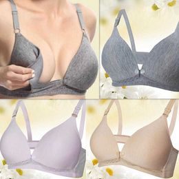 Breast Feeding Cotton Maternity Nursing Bras Sleep Bra For Feeding Pregnant Women Soutien Gorge Allaitement Underwear Y0925