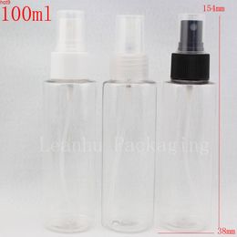 100ml X 50 transparent cosmetic spray bottles for cosmetics packaging, 100cc empty plastic PET container with mist sprayer pumpgood qty