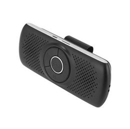 -Multifunción Bluetooth Kits de coche Speakerphone EDR Soporte para SIRI 3W Speaker Handsfree Kit MP3 Player Adaptador Sun Visor Clip T826
