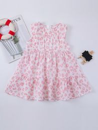 Toddler Girls Allover Print Babydoll Dress SHE