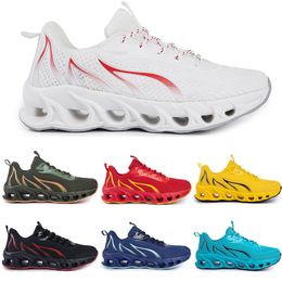 Running Shoes non-brand men fashion trainers white black yellow gold navy blue bred green mens sports sneakers #227