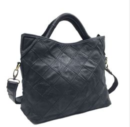 women's genuine leather handbag large bag for women's shoulder bags patchwork designer leather bag women totes bags