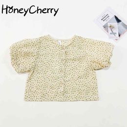 summer girl fresh floral shirt s blouse kids fashion 210515