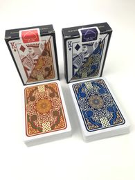 10Sets/Lot Plastic Playing Cards Baccarat Texas Holdem Waterproof Frosting Poker Card Board Bridge Pokers Game Entertainment