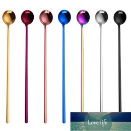 Bartender Long Handle Stir Spoon Coffee Tea Ice Cream Dessert Spoons Eco-Friendly Stainless Steel Tableware Kitchen Supplies Factory price expert design Quality