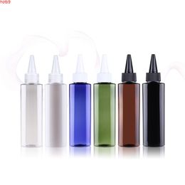 100ML X 50 Empty E liquid Plastic Black Container With Pointed Mouth Cap Lotion PET Bottles Screw Cosmetic Packaginghigh qty