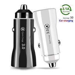18W Dual USB Car Charger Fast Charging Quick Phone Charger Adapter For iPhone 12 Pro Max Xiaomi Redmi Samsung Huawei Mate 40Pro