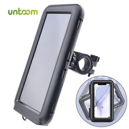 Untoom Waterproof Bicycle Holder Stand Motorcycle Handlebar Cell Support Mount Touchscreen Bike Phone Bag Case Cover