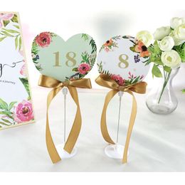 Party Decoration 10Pcs Acrylic Table Card Stand Holder Number Blank Wedding Birthday Supplies Flower Escort
