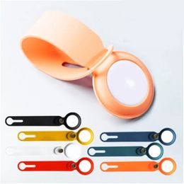 Smart Keychain silicone Wristband Cell Phone Straps Protector Cover Shell Sleeve For AirTags Locator Tracker