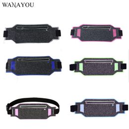 Outdoor Bags Ultra-thin Waterproof Running Waist Bag Sports Jogging Portable Phone Holder Belt Women Men Fitness Sport Accessorie