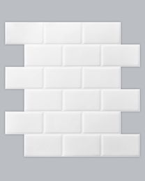 Art3d 30x30cm 3D Wall Stickers Self-adhesive Peel and Stick Backsplash Tile for Kitchen Bathroom , Wallpapers(10 Tiles, Thicker Version)