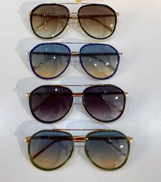 New Round full frame sunglasses Z1203 Gold Metal /Blue Gradient Sun Glasses for Men Puplar Fashion cool womens summer UV400 glasses