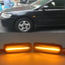 1Pair Dynamic LED Side Marker Lights Turn Signal Lamp Ballade CRV Car Accessories For Honda Civic EK 2/3/4d 1995-1999