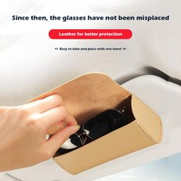 Other Interior Accessories Universal Car Glasses Holder Auto Sunglasses Storage Box Sun Visor Organiser For Clip Case