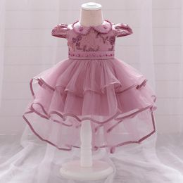 Girl's Dresses 0-24M Girls Born 1st Birthday Dress For Baby Girl Butterfly Baptism Wedding Princess