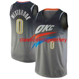 New Russell Westbrook Swingman Jersey #0 Stitched Men Women Youth Basketball Jerseys Size XS-6XL